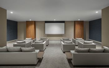 A modern home theater